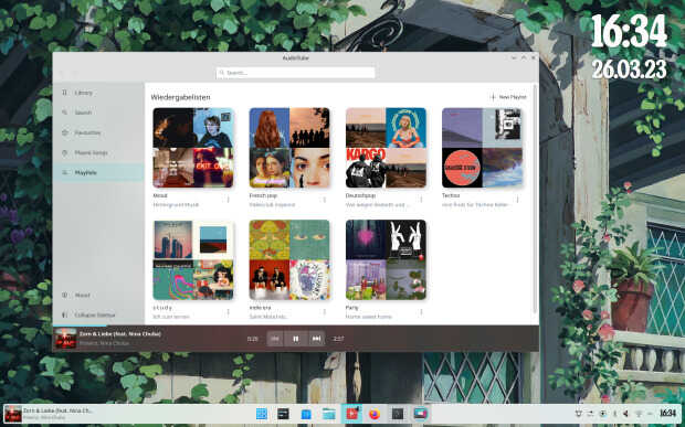 Novedades de Audiotube en KDE Gear 23.04