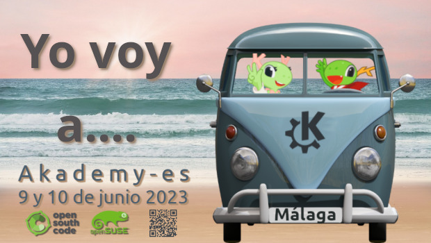 Akademy-es 2023 de Málaga aparece en Linux Express 173 #akademyes Opensouthcode Edition