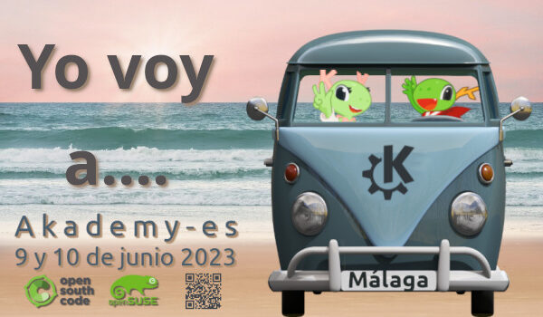 Yo voy a Akademy-es 2023 de Málaga Opensouthcode Edition #akademyes