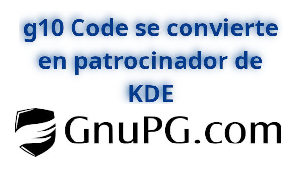 g10 Code se convierte en patrocinador de KDE