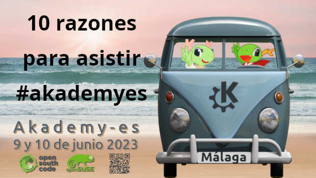 10 razones para asistir a Akademy-es 2023 de Málaga Opensouthcode Edition #akademyes