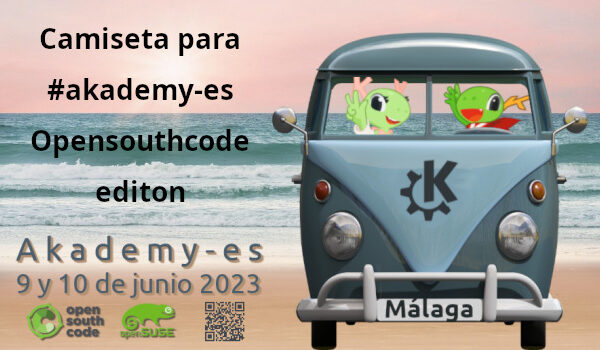 Camiseta para Akademy-es 2023 de Málaga Opensouthcode Edition #akademyes