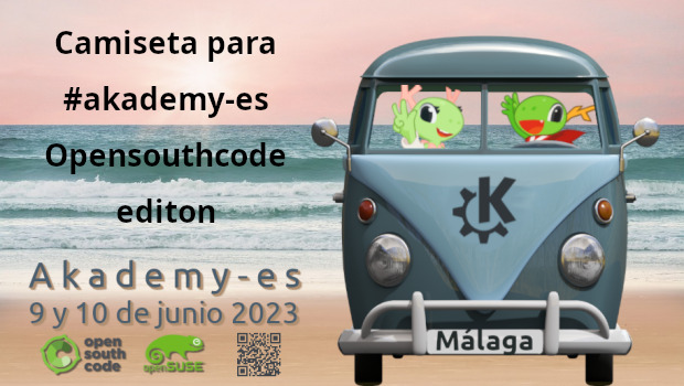 Camiseta para Akademy-es 2023 de Málaga Opensouthcode Edition #akademyes