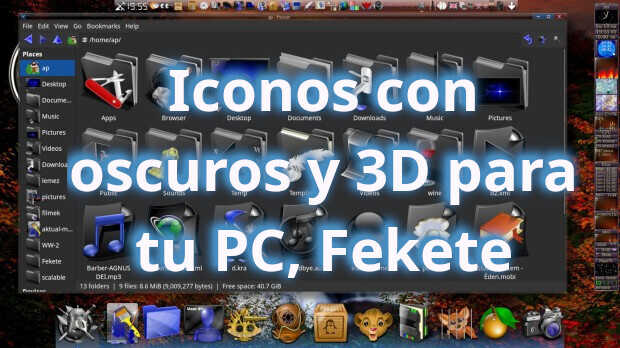 Iconos Amy claros y oscuros para tu PC
