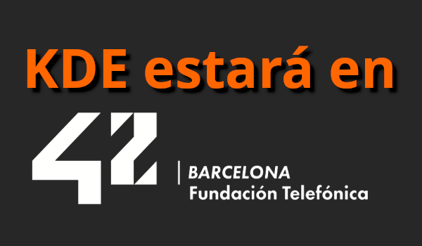 KDE estará mañana 42 Barcelona