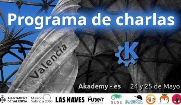 Programa de charlas de Akademy-es 2024 de València esLibre Edition #akademyes
