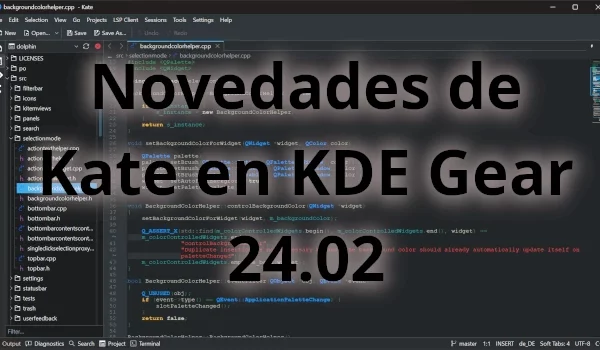 Novedades de Kate en KDE Gear 24.02