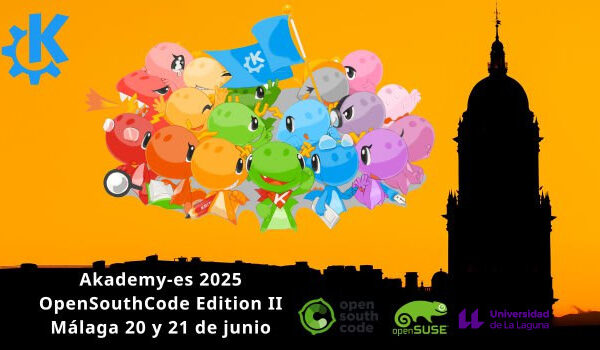 Foto de grupo de Akademy-es 2025 de Málaga OpenSouthCode Edition II#akademyes